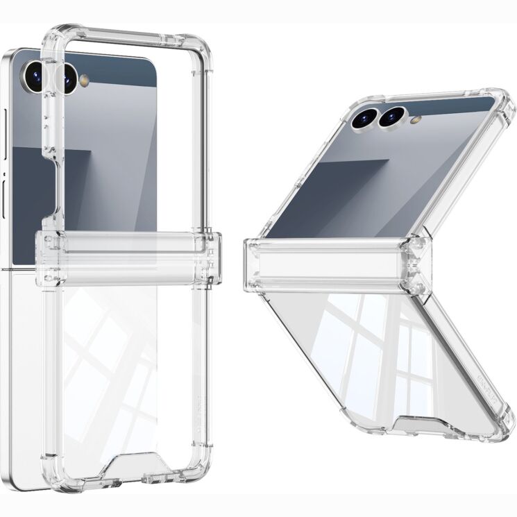 Защитный чехол GKK Airbag Clear Case для Samsung Galaxy Flip 8 - Transparent: фото 1 из 8