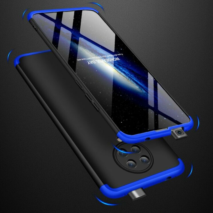 Захисний чохол GKK Double Dip Case для Xiaomi Poco F2 Pro / Redmi K30 Pro - Black / Blue: фото 3 з 8