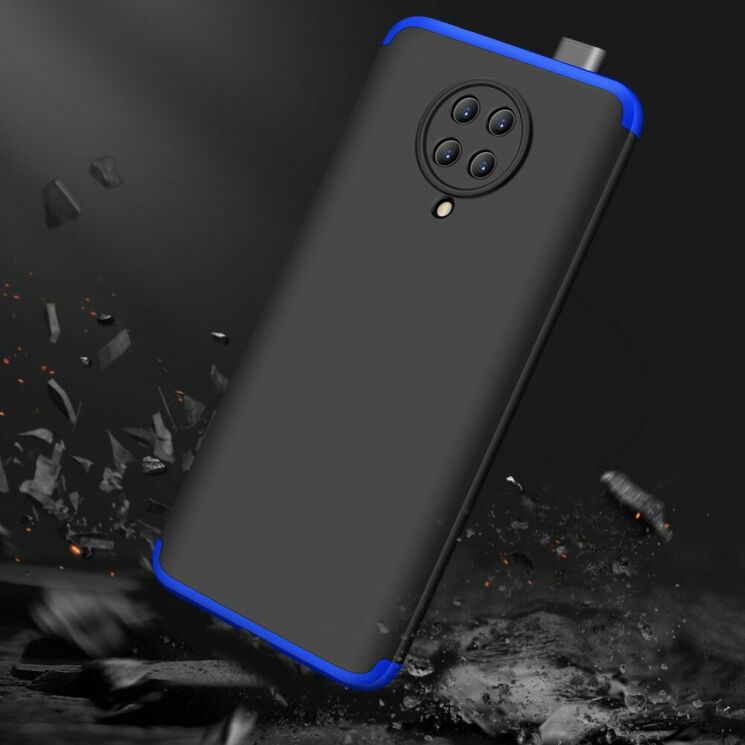 Захисний чохол GKK Double Dip Case для Xiaomi Poco F2 Pro / Redmi K30 Pro - Black / Blue: фото 6 з 8