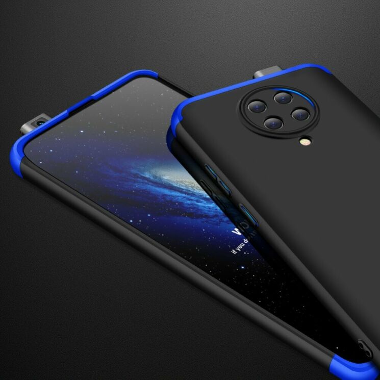 Захисний чохол GKK Double Dip Case для Xiaomi Poco F2 Pro / Redmi K30 Pro - Black / Blue: фото 5 з 8
