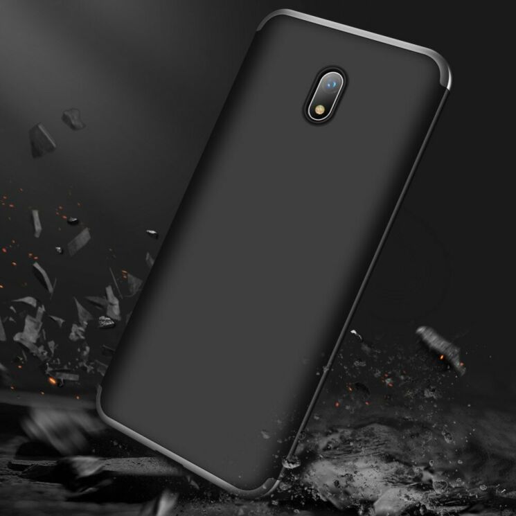 Защитный чехол GKK Double Dip Case для Xiaomi Redmi 8A - Black / Silver: фото 6 из 6