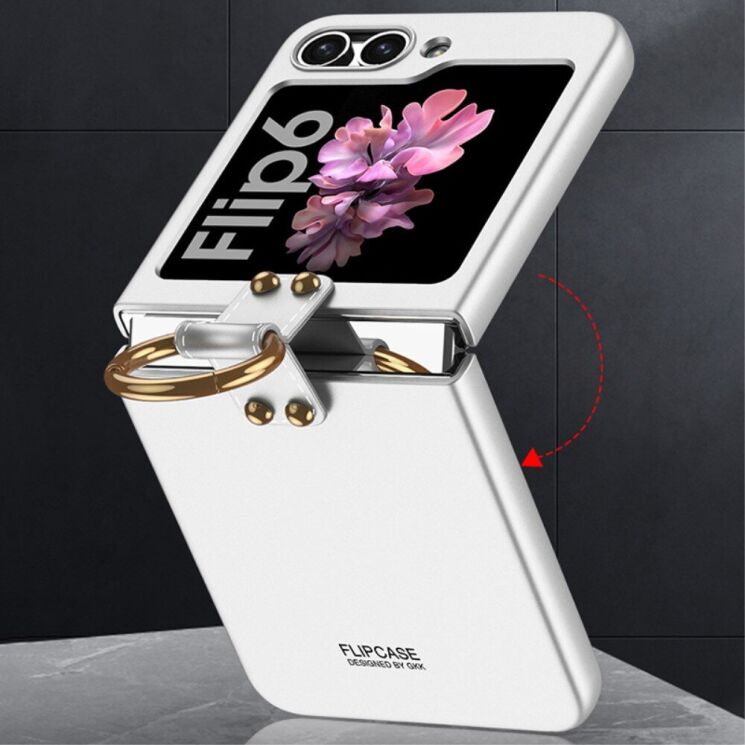 Защитный чехол GKK Ring Holder для Samsung Galaxy Flip 6 - Purple: фото 5 из 7