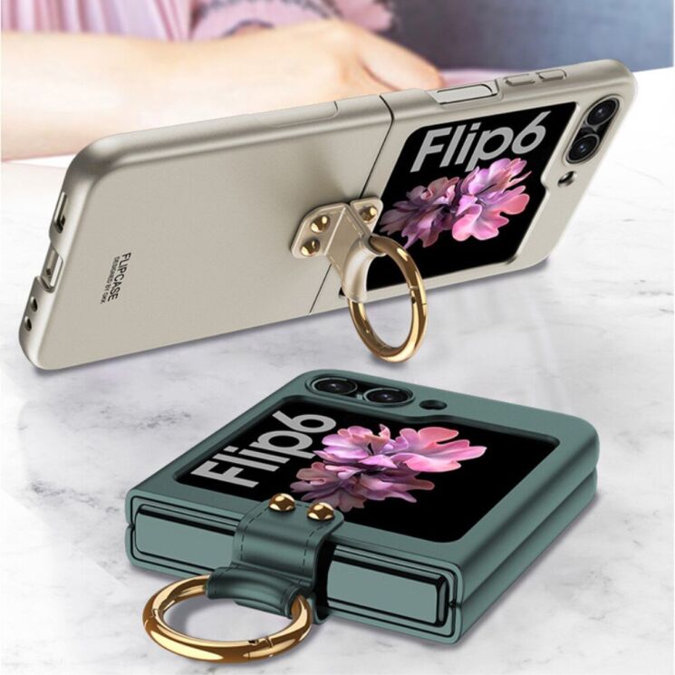 Защитный чехол GKK Ring Holder для Samsung Galaxy Flip 6 - Purple: фото 4 из 7