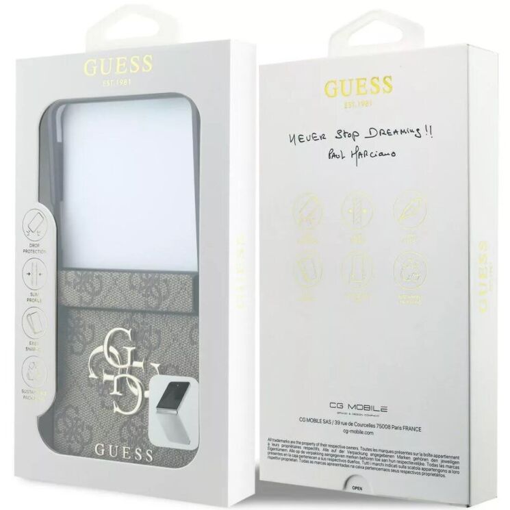 Захисний чохол Guess Big 4G Logo для Samsung Galaxy Flip 8 (GUHCZF84GMGBR) - Brown (423577Z) Захисний чохол Guess Big 4G Logo для Samsung Galaxy Flip 8 (GUHCZF84GMGBR) - Brown: фото 7 з 7