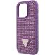 Захисний чохол Guess Rhinestones Triangle Metal Logo для Apple iPhone 15 Pro (GUHCP15LHDGTPU) - Purple (350850P). Фото 4 з 5