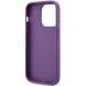 Захисний чохол Guess Rhinestones Triangle Metal Logo для Apple iPhone 15 Pro (GUHCP15LHDGTPU) - Purple (350850P). Фото 3 з 5