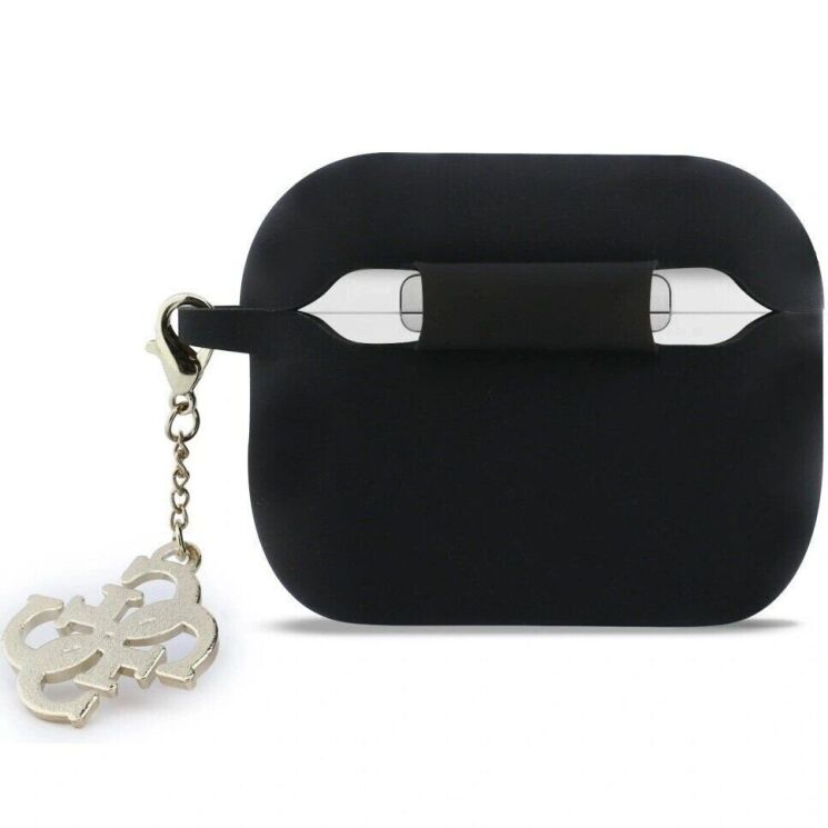 Захисний чохол Guess Silicone 4G Charm для AirPods Pro 3 (GUAP3LECG4K) - Black: фото 2 з 4