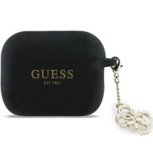 Захисний чохол Guess Silicone 4G Charm для AirPods Pro 3 (GUAP3LECG4K) - Black: фото 1 з 4