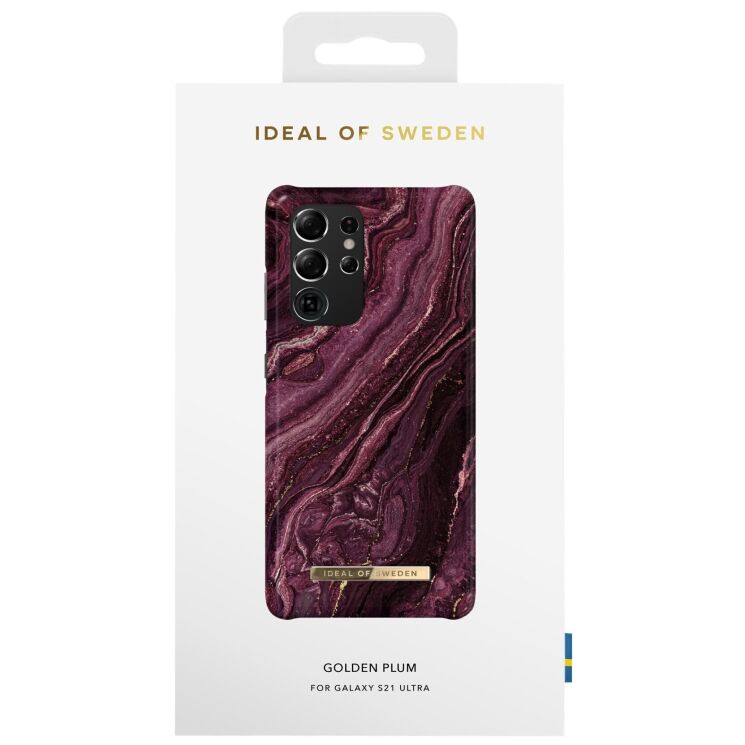 Защитный чехол iDeal Of Sweden Printed Case для Samsung Galaxy S21 Ultra (G998) IDFCAW20-S21U-232 - Golden Plum: фото 4 из 4