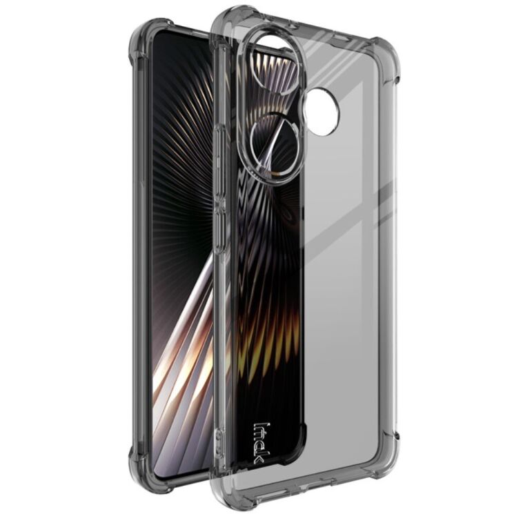 Защитный чехол IMAK Airbag MAX Case для Xiaomi Poco F6 - Transparent Black: фото 1 из 12