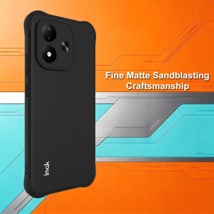 Защитный чехол IMAK Airbag Sand Case для Xiaomi Redmi Note 17 (4G/5G) - Matte Black: фото 3 из 8