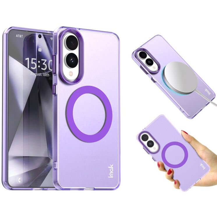 Защитный чехол IMAK Candy Series Magnetic для Samsung Galaxy S25 Edge (S937) - Purple: фото 2 из 2