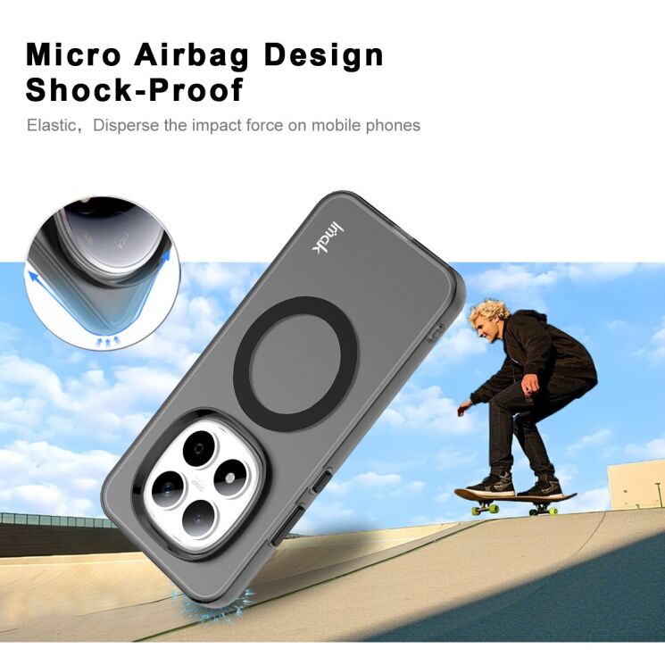 Защитный чехол IMAK Candy Series Magnetic для Xiaomi Redmi Note 15 Pro 5G - White: фото 5 з 9