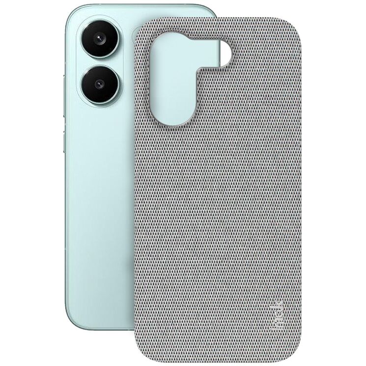 Защитный чехол IMAK Fabric Case для Xiaomi Poco X8 Pro - Light Grey: фото 1 из 8