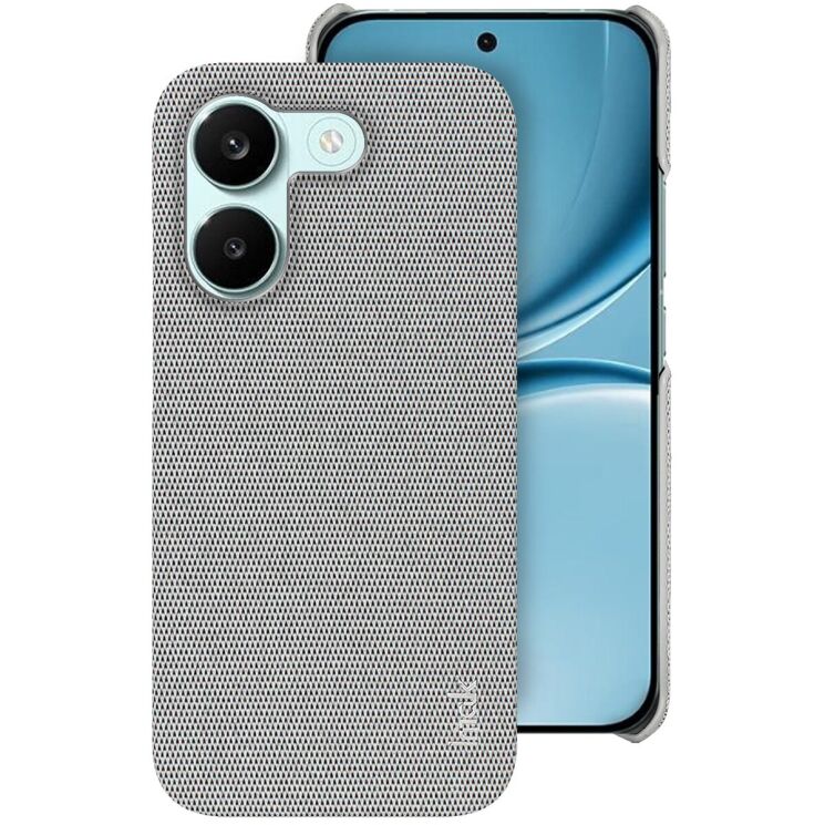 Защитный чехол IMAK Fabric Case для Xiaomi Poco X8 Pro - Light Grey: фото 2 из 8