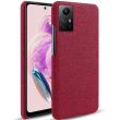 Защитный чехол KSQ Cloth Style для Xiaomi Redmi Note 12S - Red (327038R)