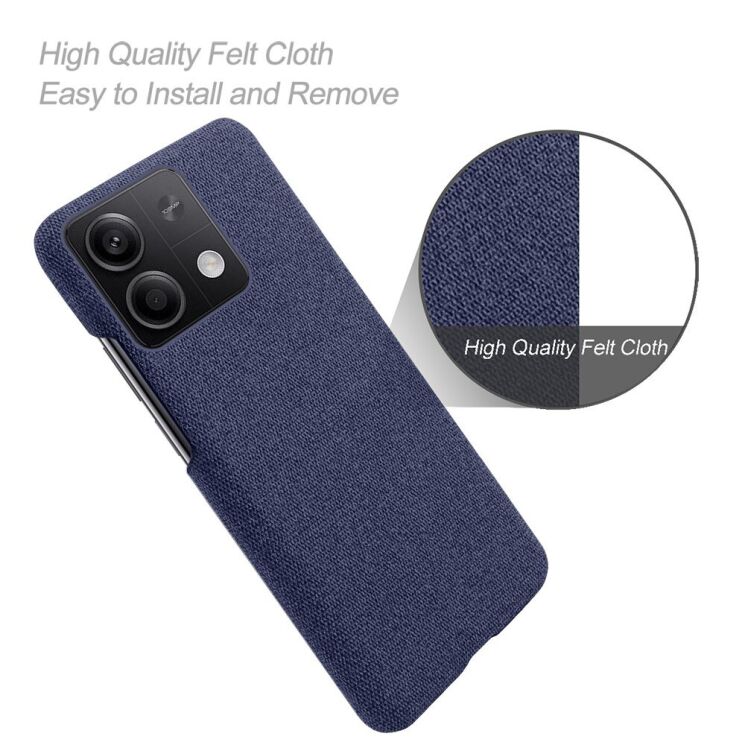Защитный чехол KSQ Cloth Style для Xiaomi Redmi Note 13 5G - Black: фото 4 из 5