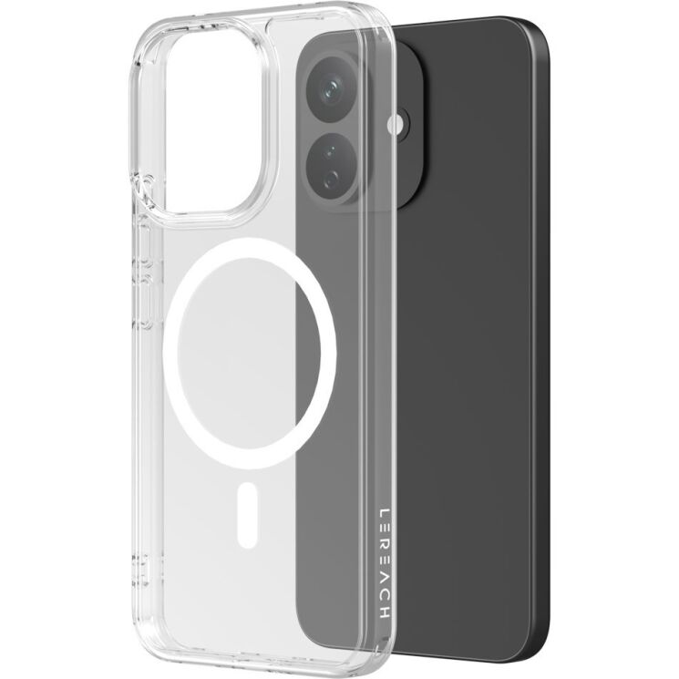 Захисний чохол LEREACH TOC Crystal Magnetic для Xiaomi Redmi Note 17 Pro - Transparent: фото 1 з 17