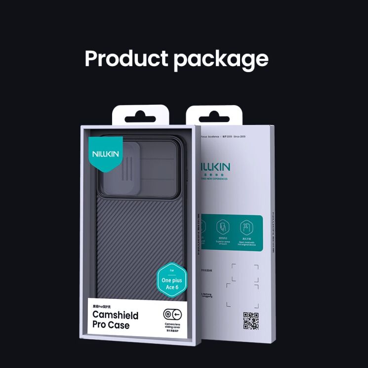 Защитный чехол NILLKIN CamShield Pro (Clear Version) для OnePlus 15R / Ace 6 / Ace 6T - Black: фото 15 из 15
