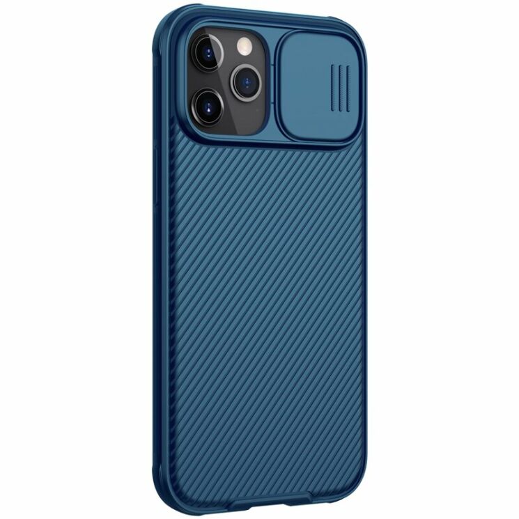 Защитный чехол NILLKIN CamShield Pro для Apple iPhone 12 Pro Max - Blue: фото 3 из 15