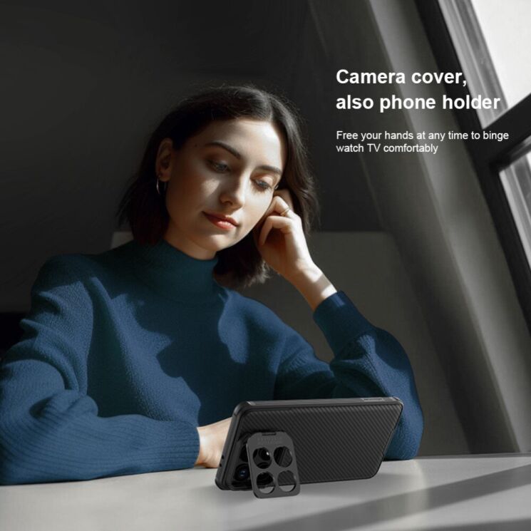 Защитный чехол NILLKIN CamShield Prop для Xiaomi Poco F6 Pro - Green: фото 8 из 17