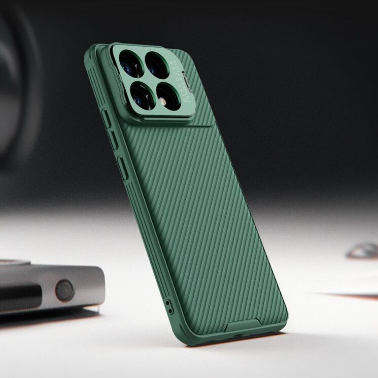 Защитный чехол NILLKIN CamShield Prop для Xiaomi Poco F6 Pro - Green: фото 16 из 17