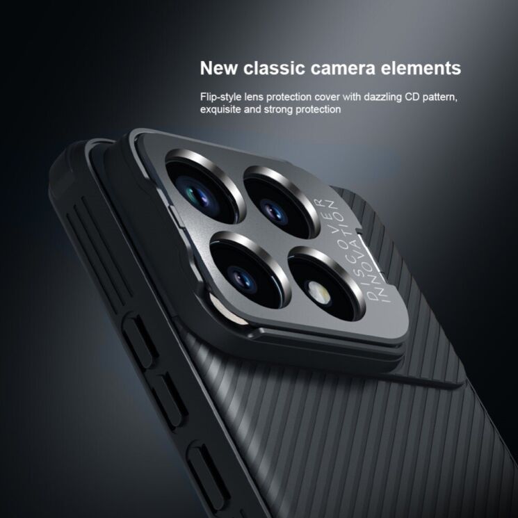 Защитный чехол NILLKIN CamShield Prop для Xiaomi Poco F6 Pro - Green: фото 7 из 17