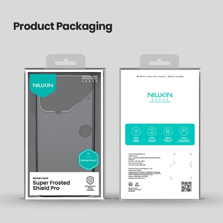 Защитный чехол NILLKIN Super Frosted Shield Pro для Nothing Phone (3) - Black: фото 15 из 15