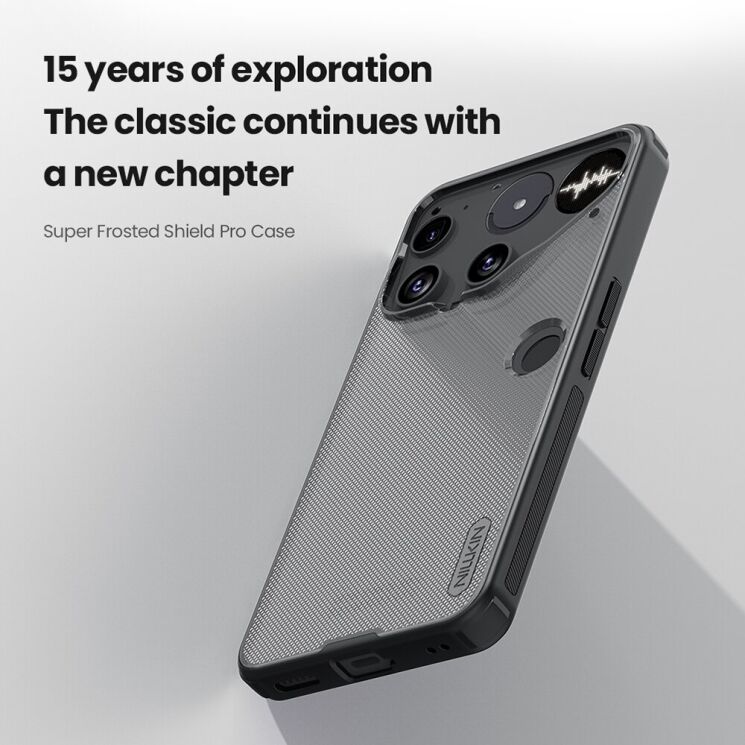 Защитный чехол NILLKIN Super Frosted Shield Pro для Nothing Phone (3) - Black: фото 5 из 15