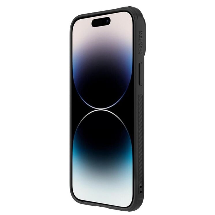 Захисний чохол NILLKIN Synthetic Fiber S Magnetic для Apple iPhone 14 Pro Max - Black: фото 5 з 16