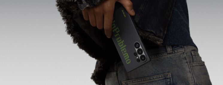 Защитный чехол Pitaka Tactile Woven Case Aries для Samsung Galaxy S25 Ultra (AS2501UNOP) - NoProblemo: фото 10 из 10