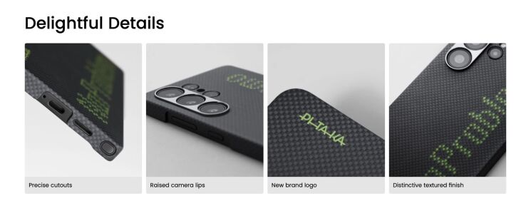 Защитный чехол Pitaka Tactile Woven Case Aries для Samsung Galaxy S25 Ultra (AS2501UNOP) - NoProblemo: фото 8 из 10
