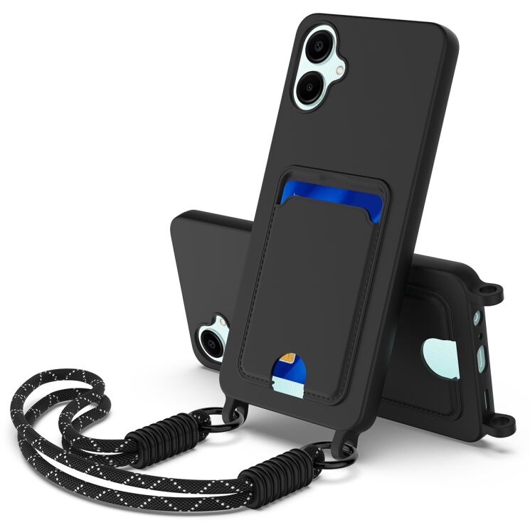 Захисний чохол Reframe Silicone Holder для Samsung Galaxy A06 (A065) - Black: фото 1 з 7