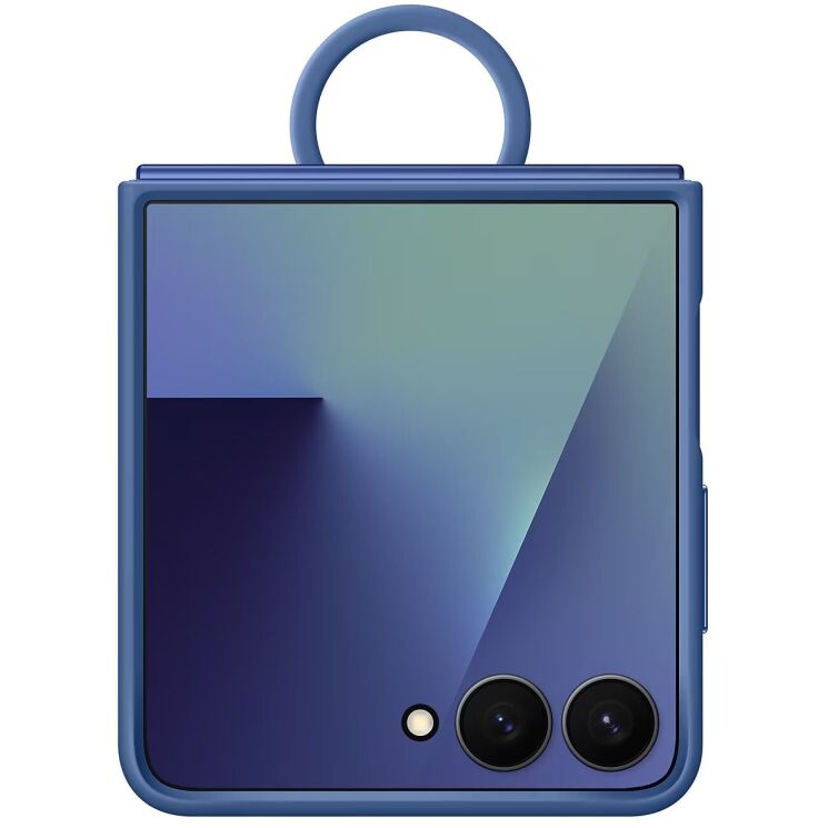 Защитный чехол Ring Case (Silicone) для Samsung Galaxy Flip 7 (EF-PF766TNEGUA) - Blue: фото 5 из 7