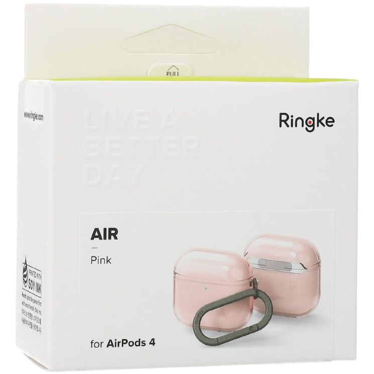 Защитный чехол Ringke Air (FH) для Apple AirPods 4 (8800274964501) - Pink: фото 4 из 15