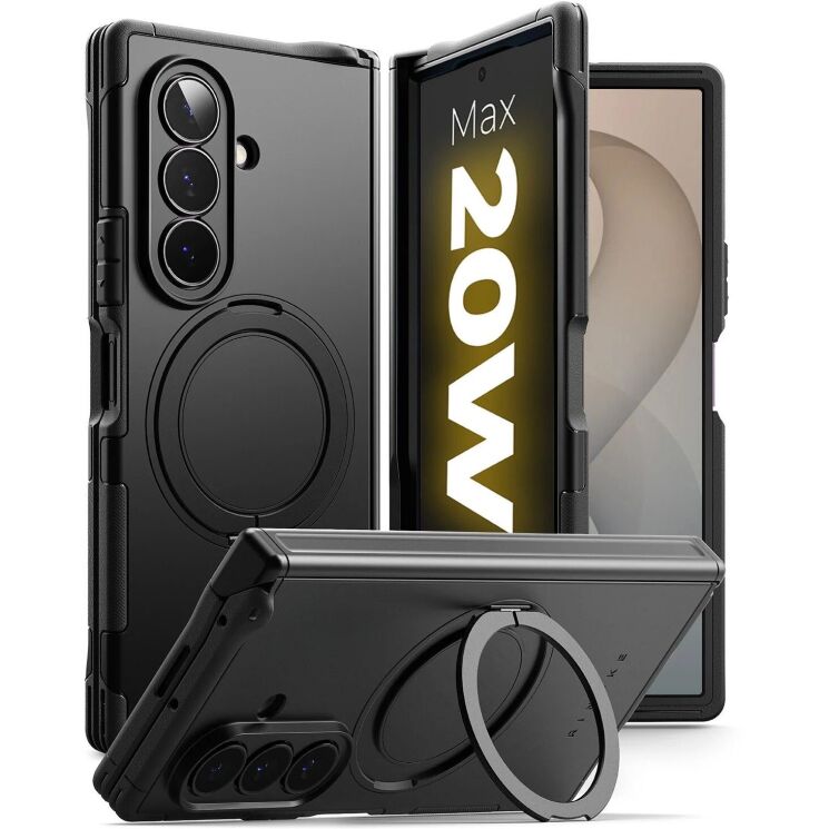 Защитный чехол Ringke Alles Magnetic для Samsung Galaxy Fold 8 Ultra (8800380460492) - Black: фото 1 из 24
