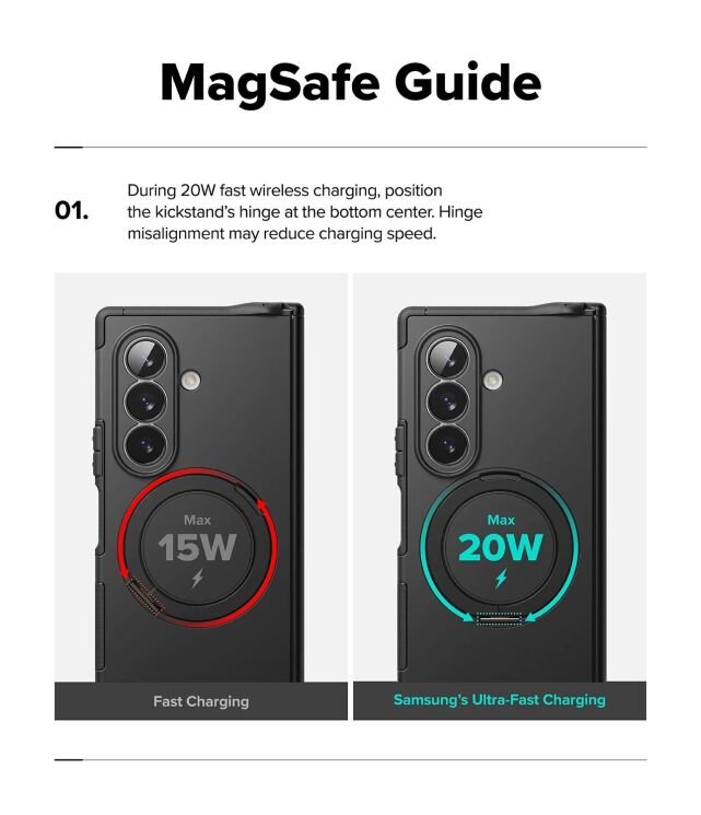 Защитный чехол Ringke Alles Magnetic для Samsung Galaxy Fold 8 Ultra (8800380460492) - Black: фото 22 из 24