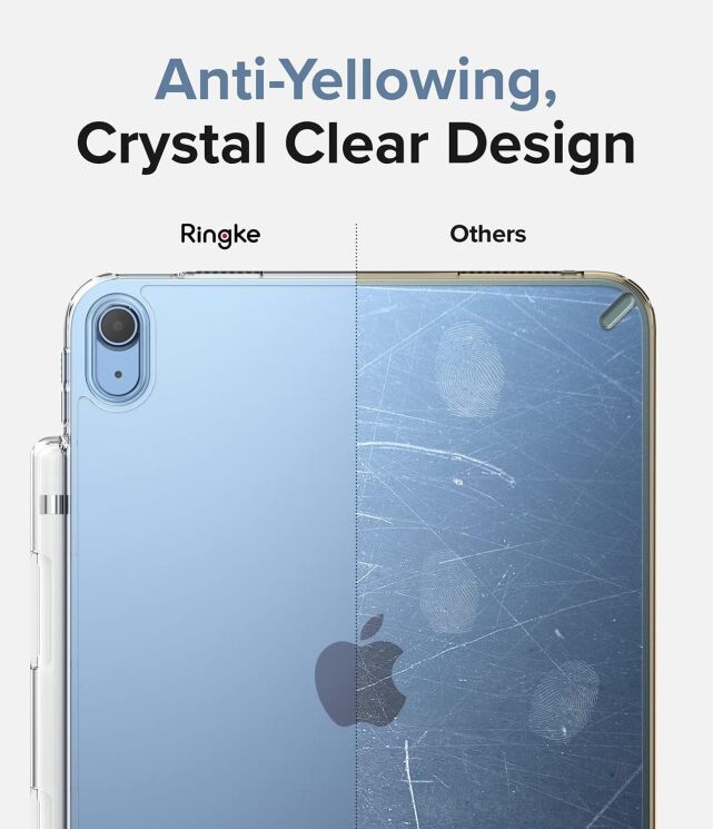 Захисний чохол Ringke Fusion Combo with Stand Clear для iPad Air 11 M4/M3/M2 (2026/2025/2024) / Air 4 / 5 10.9 (2020/2022) 8809818840769 - Smoke Black: фото 6 з 9