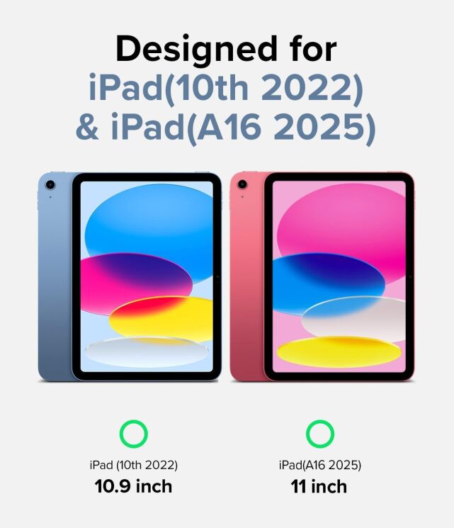 Захисний чохол Ringke Fusion Combo with Stand Clear для iPad Air 11 M4/M3/M2 (2026/2025/2024) / Air 4 / 5 10.9 (2020/2022) 8809818840769 - Smoke Black: фото 2 з 9