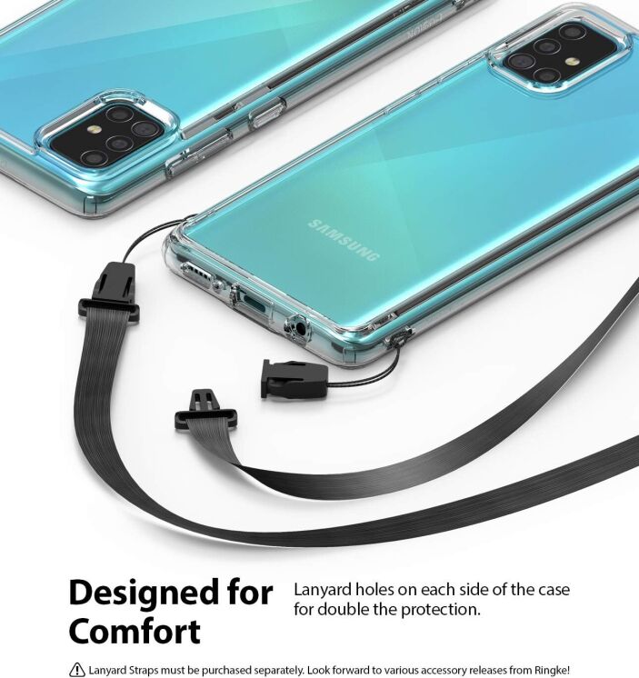 Защитный чехол Ringke Fusion для Samsung Galaxy A51 (А515) 8809688899706 - Clear: фото 7 из 8