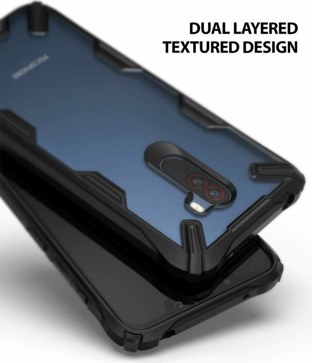 Защитный чехол RINGKE Fusion X для Xiaomi Pocophone F1 - Black: фото 3 из 7