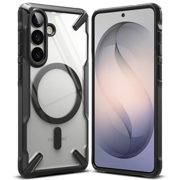 Защитный чехол Ringke Fusion X MagSafe для Samsung Galaxy S26 (S942) 8800328815643 - Black: фото 1 из 19