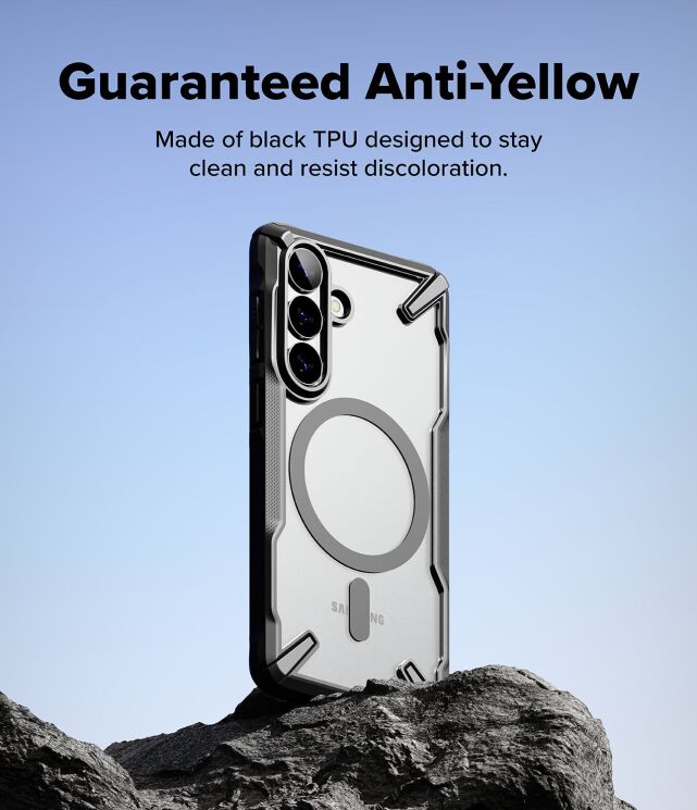 Защитный чехол Ringke Fusion X MagSafe для Samsung Galaxy S26 (S942) 8800328815643 - Black: фото 9 из 19