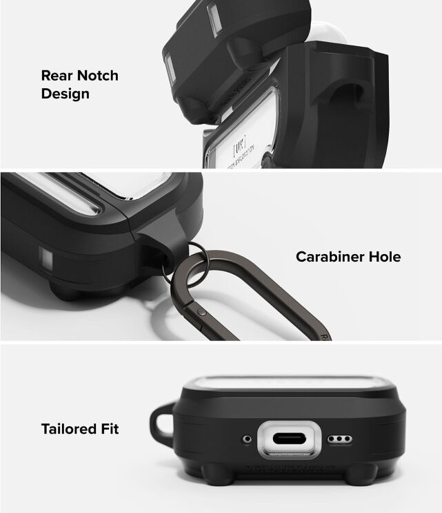 Защитный чехол Ringke UX Magnetic (FH) для AirPods Pro 3 (8800293859444) - Clear: фото 9 из 13