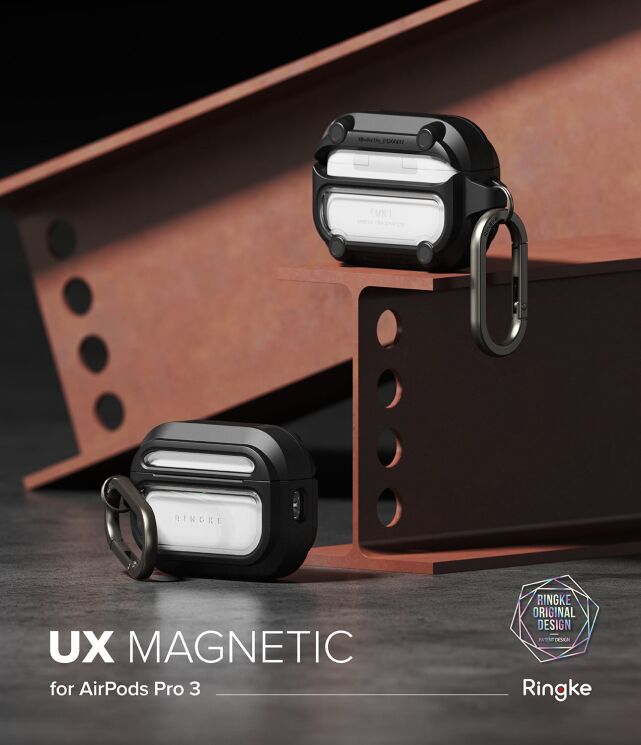 Защитный чехол Ringke UX Magnetic (FH) для AirPods Pro 3 (8800293859444) - Clear: фото 2 из 13