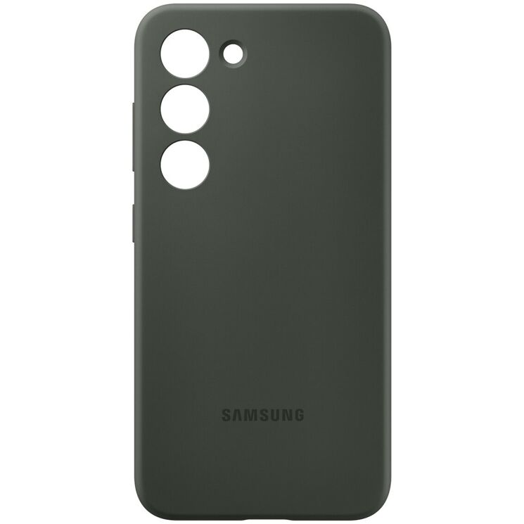 Захисний чохол Silicone Case для Samsung Galaxy S23 (S911) EF-PS911TGEGRU - Khaki: фото 3 з 4