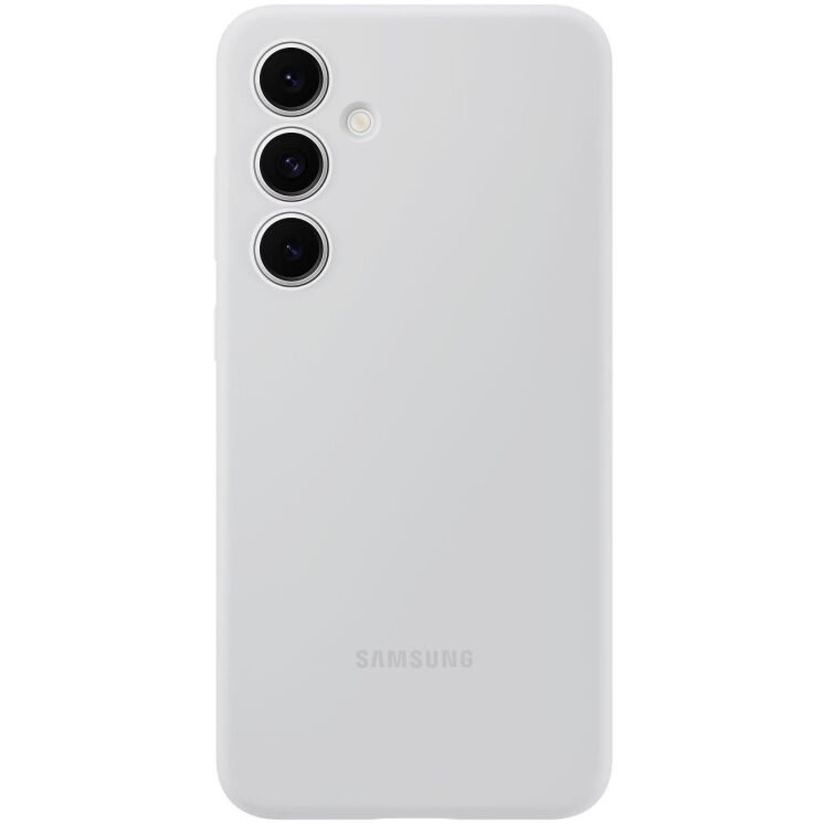 Защитный чехол Silicone Case для Samsung Galaxy S24 FE (S721) EF-PS721CJEGWW - Gray: фото 1 из 5