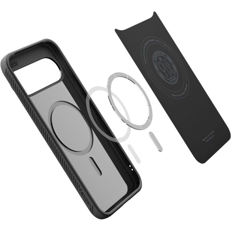 Захисний чохол Spigen (SGP) Liquid Air (MagFit) для Google Pixel 10 / 10 Pro (ACS09695) - Matte Black: фото 6 з 15