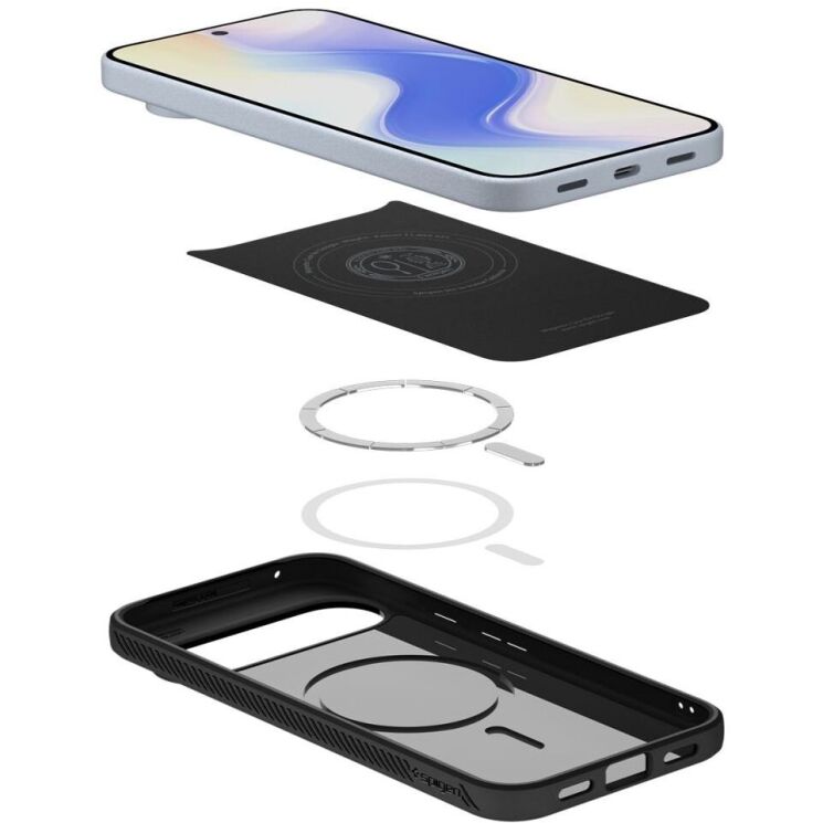 Захисний чохол Spigen (SGP) Liquid Air (MagFit) для Google Pixel 10 / 10 Pro (ACS09695) - Matte Black: фото 7 з 15
