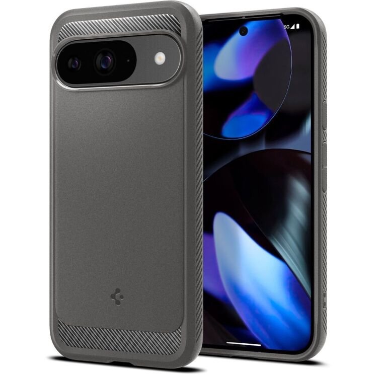 Защитный чехол Spigen (SGP) Rugged Armor для Google Pixel 9 / 9 Pro - Marble Grey: фото 1 из 15